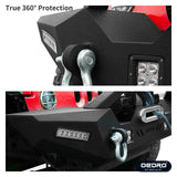 OEDRO Front Rear Bumper Combo Fits for 07-18 Jeep Wrangler JK JKU Unlimited