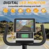 VANSWE Recumbent Exercise Bike for Adults Seniors - For Home Workout with 16 Levels Resistance, 380 lbs Weight Capacity, Bluetooth Connectivity and Pulse Sensor RB661 (Silver) VANSWE