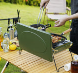 Portable Camping Stove 2-Burner, Propane Camp Stove with Foldable Legs, Camping Grill Stove with Adjustable Burners ONLYFIRE OUTDOOR LIVING