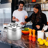 26 Quart Clamp On Pressure Cooker, Aluminum Pressure Cooker w/Ultra Safe Clamp Bar Locking System BreeRainz