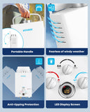 Kohree Tankless Water Heater Propane, 6L 1.58 GPM Portable Tankless Water Heater with Handle, On Demand Instant Hot Water Heater with Overheating Protection, for RV Camping, Outdoor Shower, White