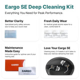 Eargo SE and Deep Cleaning Kit Bundle - Virtually Invisible Self-Fitting FDA-Cleared OTC CIC Hearing Aids - Rechargeable, Award-Winning Customer Support