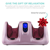 Best Choice Products Shiatsu Foot Massager for Pain Relief, Plantar Fasciitis, Neuropathy, Blood Circulation, Remote Control w/Compact Design - Rose Gold