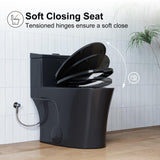 HOROW T0338WB10 One Piece Toilet with ADA Chair Height 17.3", Dual Flush