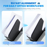 Mxmoonant Desktop Paper Jogger 500-Sheet Capacity, Alignment Paper Finisher
