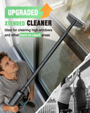 Heavy Duty Steam Mop for Floor Cleaning, 14-in-1 Lightweight Detachable Handheld Steam Cleaner with Multi-Purpose&Powerful, No-Chemical Floor Steamer for Home|Hardwood|Grout|BBQ|Window (Black)