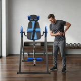 Gravity Inversion Table Foldable Inverter Stretcher Machine Heavy Duty Portable Fitness Equipment For Home Gym Body Relief Spine Back Pain Relief Muscle Relax Exercise Training Use 330Lbs