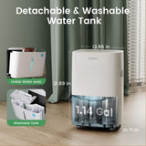 Waykar 120 Pints Energy Star Dehumidifier for Spaces up to 6,000 Sq. Ft at Home, in Basements and Large Rooms with Drain Hose and 1.14 Gallons Water Tank
