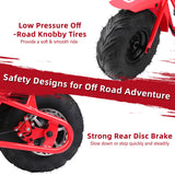 BRM100 Mini Dirt Pit Bike 105cc 4-Stroke Off Road for Teens Adults 220 LBS