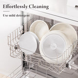 Ceramic Nonstick Cookware Set, Healthy, Non Toxic,17-Pieces Pots and Pans Set | Dishwasher/Oven Safe,PFAS/PFOA Free,Cream White bazova