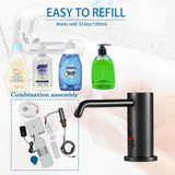 Automatic Soap Dispenser Touchless for Kitchen and Bathroom, Sink Built in Commercial Electric Soap Dispenser,Upgraded Infrared Sensors Brass Material, with Bottle and Pump 33.81oz/1000ml