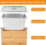 Compost Bin With Lid 1.2 Gal Countertop Compost Kitchen Scrap Indoor Large Compost Bucket