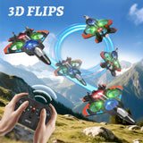 Tubokoro Foam Remote Control Airplanes with 3 Batteries, RC Planes for Kids Adults 8-16, RC Airplane Fighter Jet with Light, 360° Flip Fighter Jet Toys, Stunt Roll, Airplane Toy Gifts for Kids Boys