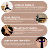 Premium Cork Balance Board - 15.7" Large Ankle Balance Board with Peanut Massage Ball, Balance Trainer, Foot Strengthener for Full Body Massage | Balance Stability