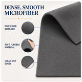 wosdy 12 Pack Microfiber Cleaning Cloths, 16x12 Inch Reusable Lint Free Cleaning Rags for Car Cleaning, Kitchen Cleaning, Windows and Glass, Stainless Steel, Screens and Household Surfaces