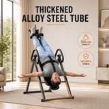 HARISON Inversion Table for Back Pain Relief - Decompression Back Stretcher, 350LBS Capacity Strength Training Inversion Equipment, Decompression Table with Safe Belt & Comfortable Ankle Holders
