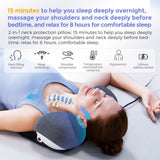 ALPHAY Cervical and Shoulder Massage Pillow, Portable Neck Traction Device, Dynamic Massage, Graphene Heating, Shoulder and Neck Relax Device