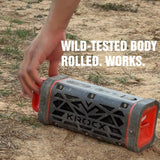 KROCX TRAVOR Magnetic Bluetooth Speaker, 45W Rugged All-Aluminum Outdoor Portable Speaker, BassUp, IP68 Waterproof Wireless Speaker for Golf Cart, Camping, Beach, TWS, 25H Playtime, Meteorite Gray