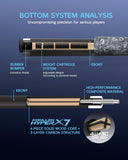 KONLLEN 2.0 Carbon Fiber Pool Cue Set, Low Deflection 11.8mm Tip