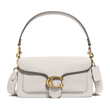 COACH Polished Pebble Leather Tabby Shoulder Bag 26, Chalk, One Size