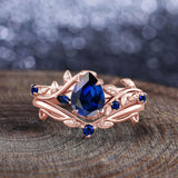 Oseew Sapphire engagement ring set(Sapphire)