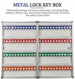 Wall-Mounted Key Lock Box - Secure Outdoor Key Holder & Storage Cabinet for House Keys, Durable Safe Key Storage Solution for Home Use