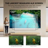 NothingProjector ALR Screen for Ultra Short Throw Projector, 132 inch Seamless Lenticular, 95% Ambient Ceiling Light Rejecting, 4K/8K UHD, Active 3D, Anti Daylight, Fixed Frame Wall Mount NothPJ