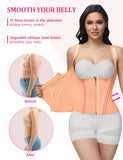 SHAPSHE Waist Trainer for Women, Tummy Control Sports Girdle, Workout Body Shaper with Adjustable Shoulder Strap Gold M
