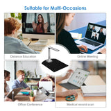 13 Million Pixels Document Camera, High Definition Portable Scanner, A4 Scanners for File Card Passport Recognition Document Scan