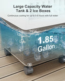 Portable Air Conditioners, Evaporative Air Cooler w/7H Timer for Auto-Off, 4 Modes & 3 Speeds ZENGALEFLOW