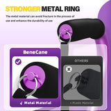BeneCane Walking Cane Adjustable Cane with Offset Soft Cushioned Handle for Men & Women Lightweight Comfortable Extra Stability Base Mobility Aid for Men Women and Seniors Purple