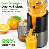 Godspeeds Juicer Machines with 5.8" Large Feed Chute, Slow Masticating Cold Press Juicer for Whole Fruits & Vegetables, Easy to Clean Design, High Juice Yield Home Juicer for Daily Wellness
