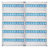Secure Wall Mount Key Cabinet - Steel Lock Box with Aluminum Hooks & Labels - Perfect for Home & Office Key Storage & Security Solution