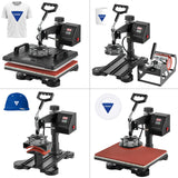 5 in 1 Heat Press Machine, 12x15 inch Swing Away Heat Press for Sublimation