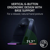 Razer Pro Click V2 Vertical Wireless Mouse, 6 Button Ergonomic Design