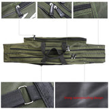 Conskyee Fishing Rod Case, Portable Foldable Fishing Pole Bag,Double Layer Large Capacity Oxford Fishing Travel Storage Bag (80cm/2.62ft)