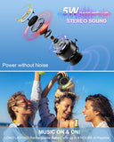 Razobws Bluetooth Shower Speaker, Portable Bluetooth Speakers, IP67 Waterproof Wireless Speaker with Suction Cup & Carabiner, Built-in Mic, True Wireless Stereo for Kayak, Beach, Gifts for Unisex