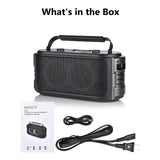 RRNUY Portable Bluetooth Speaker 300W Peak Big Powerful Loud Sound Deep Bass Large Wireless Boombox with Subwoofer DSP Led Light for Home Party Outdoor Gatherings Camping Backyard