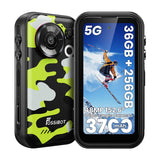 FOSSiBOT F116 Pro Unlocked 5G Mini Rugged Smartphone, 4" 120Hz Pocket Small Cell Phone, 4K Action Camera, 36GB +256GB /1TB, IP69K Waterproof Shockproof, Android 16, 3700mAh, Dual SIM, NFC