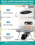 MODIWELL Portable Waterless Dry Flush Toilet, LE-330B, Gray