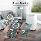 ZAFRO 16,000 BTU (12,000 BTU SACC) Portable Air Conditioners, Ultra Quiet(42dB) Dual Duct Smart AC with Drainage-free Cooling/24Hrs Timer