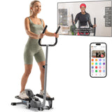 JLL Elliptical Exercise Machine, Mini Elliptical Cross Trainer 2-in-1 Sit/Stand, 8-Level Magnetic Resistance, Compact Home & Office