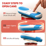 One Touch Electric Can Opener Automatic Can Opener for Seniors, Rechargeable Smooth Edge Can Opener with Magnetic Cover Catch, Food Safe Kitchen Gadget for Arthritis Hands