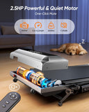 Acezoe Walking Pad with 12% Incline & Height-Adjustable Handlebar, 5-in-1 Foldable Treadmill for Home & Office, Portable Under Desk Treadmill with LED Display & App Control