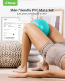 Trideer Pilates Ball 9 Inch Core Ball, Small Exercise Ball with Exercise Guide Barre Ball Mini Yoga Ball for Pilates, Yoga, Core Training, Physical Therapy, Balance, Stability, Stretching (‎Turkis) Trideer