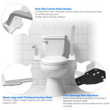 ZEAGUS Toilet Safety Rails for Seniors,500lb Heavy-Duty Toilet Safety Frame,60° Adjustable & Space-Saving Toilet Assist Arms,Toilet Handles for Elderly,Disabled, and Mobility Impaired