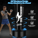 Standing Punching Bag for Adults with Pump and Gloves, 69'' Kick Boxing Bag with Stand Inflatable Freestanding Heavy Bag Kicking Bag for Training MMA Muay Thai Fitness YORWHIN