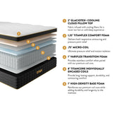Brooklyn Bedding Titan 14.5" Elite Plus Size Sleeper King Mattress|Enhanced Cooling |Medium Firm | Memory Foam Hybrid |120-Night Trial