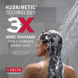Delta Faucet 5-Spray In2ition Dual Shower Head with Handheld Spray, H2Okinetic Gold Shower Head with Hose, Showerheads, Handheld Shower Heads, Magnetic Docking, Champagne Bronze 58480-CZ-PK