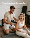 RENPHO Active+ Thermacool Massage Gun with Heat & Cold, Mothers Day Gifts, App Control with Video-Guided Courses, Deep Tissue Handheld Massager for Back and Neck, 5 Speeds, 5 Attachments, Carry Case